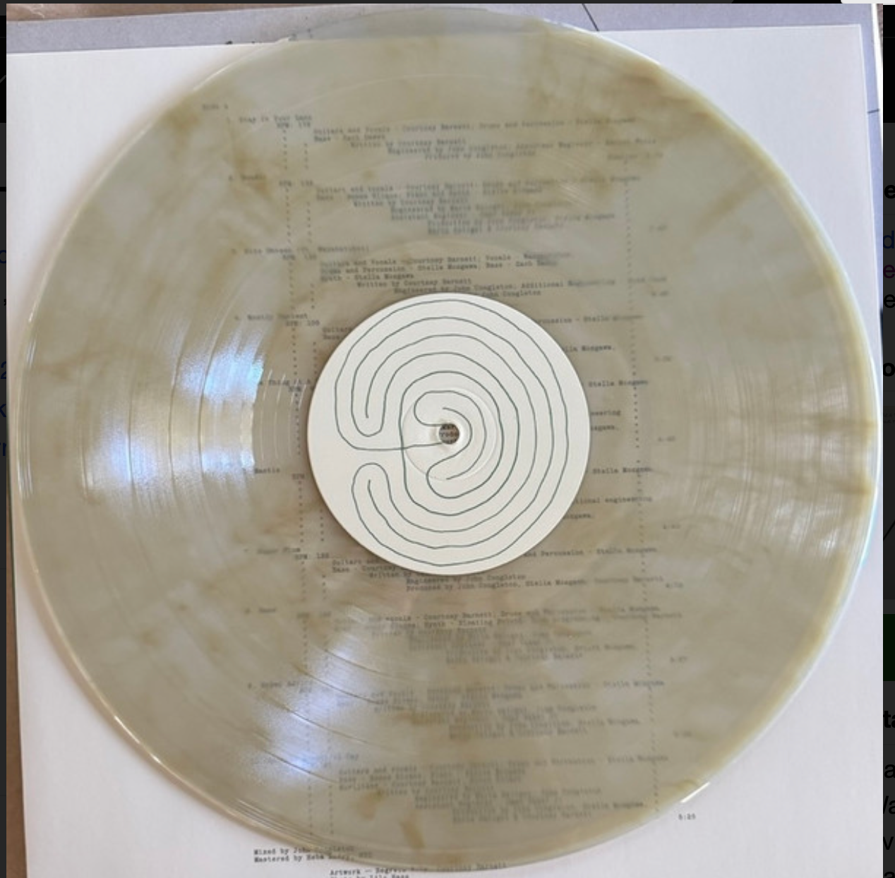 COURTNEY BARNETT - CREATURE OF HABIT (CARAMEL VINYL)