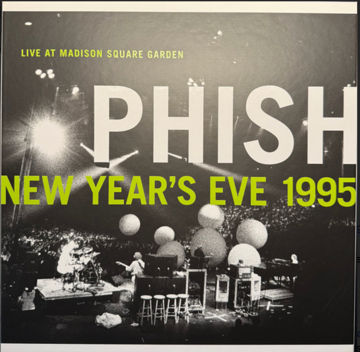 PHISH - NEW YEAR'S EVE 1995 - MADISON SQUARE GARDEN - COUNTDOWN CONFETTI SPLATTER