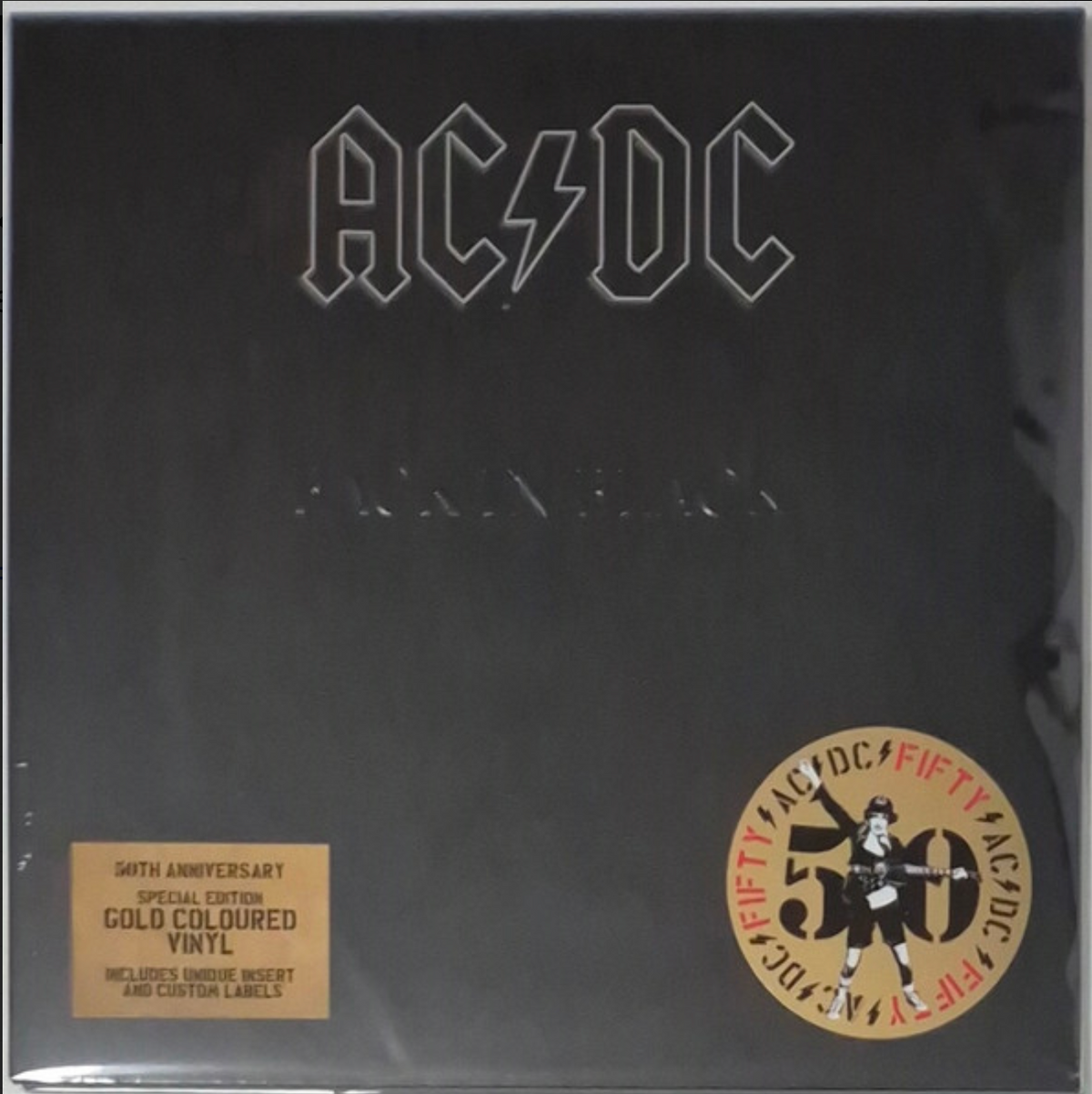 AC/DC - BACK IN BLACK (GOLD VINYL) 50TH ANN