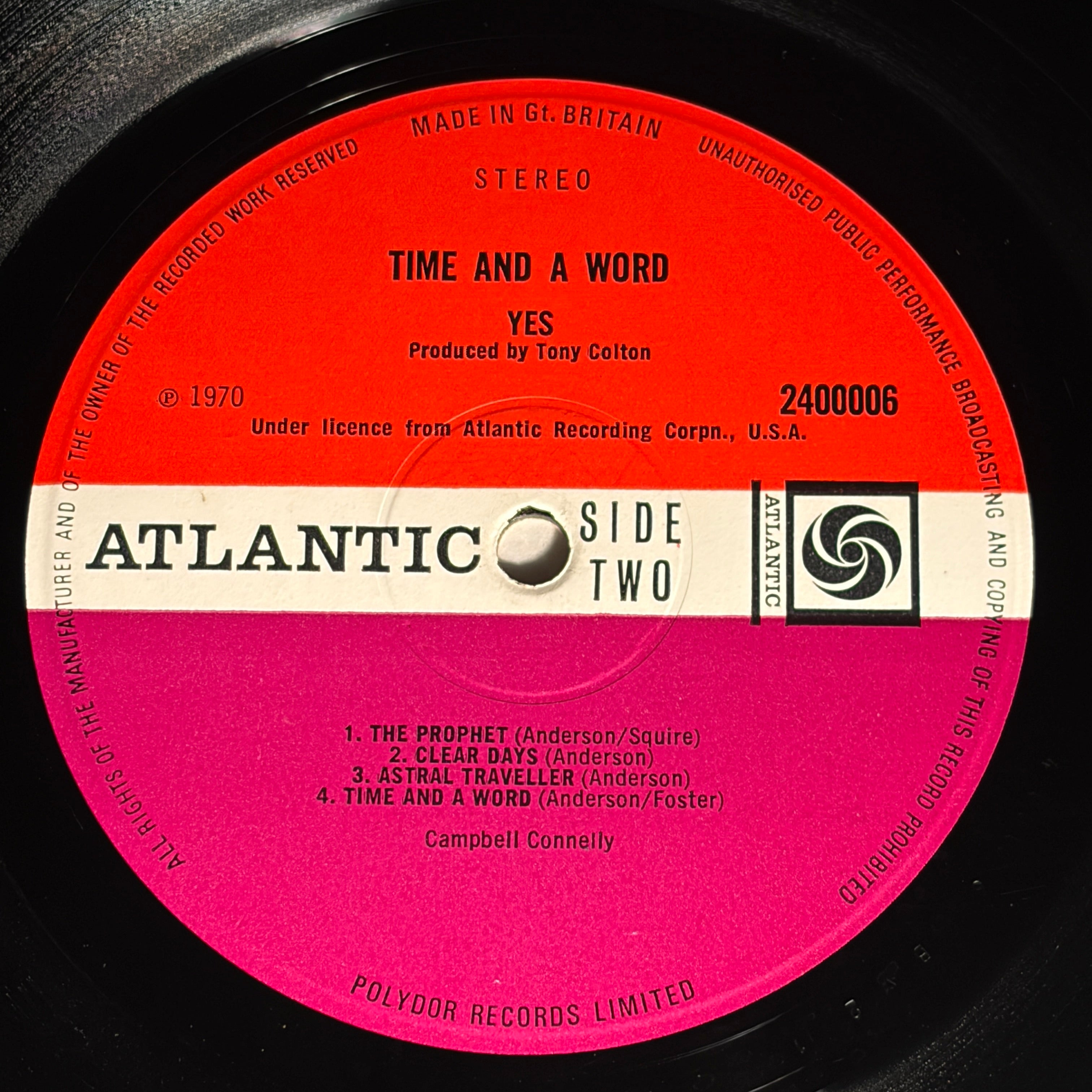 YES - TIME AND A WORD