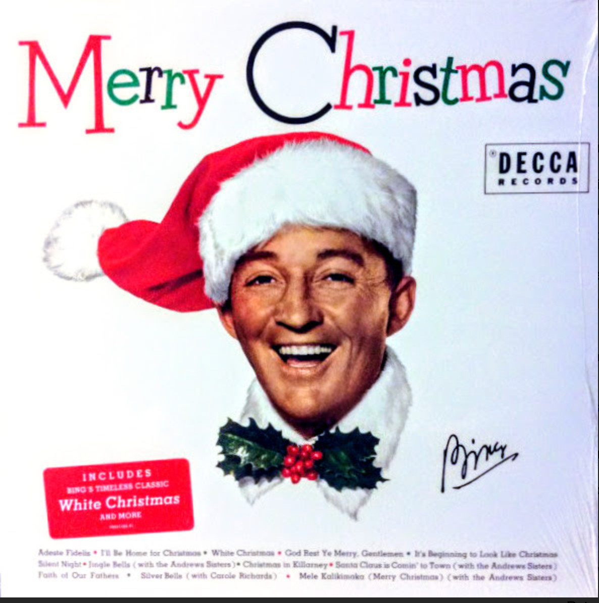 Bring timeless holiday magic home with Bing Crosby's Merry Christmas on vinyl, featuring beloved classics like 'White Christmas' for a nostalgic seasonal soundtrack