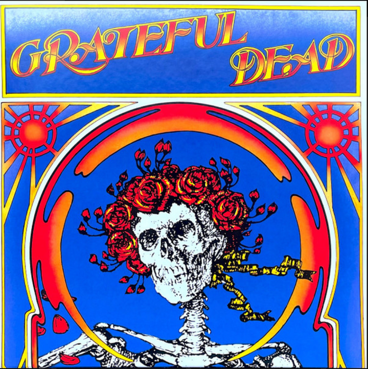 grateful dead skull and roses on vinyl skull and roses record