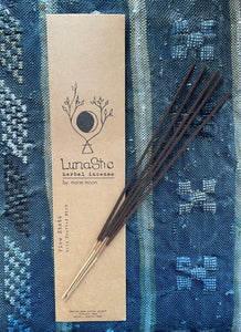 all natural hand dipped incense wild crafted mint herbal inense cozy fall ritual. 