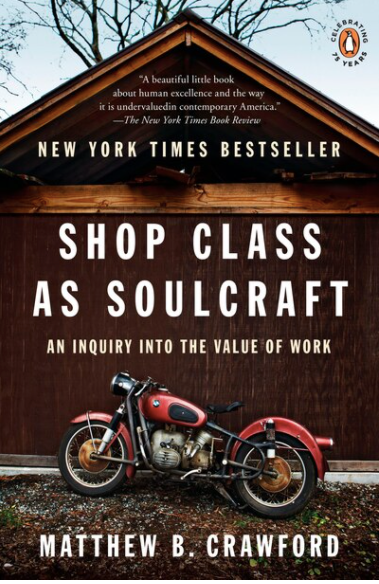 Shop Class As Soulcraft By: Mathew B. Crawford