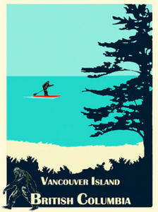 Bigfoot Paddleboarder - Skookum Prints